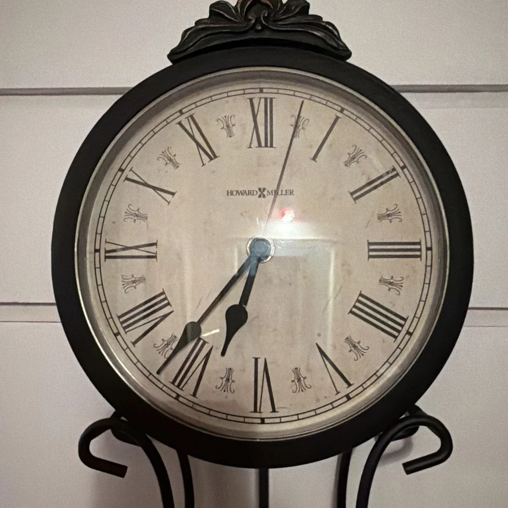 HOWARD MILLER PAULINA WROUGHT IRON WALL CLOCK 994